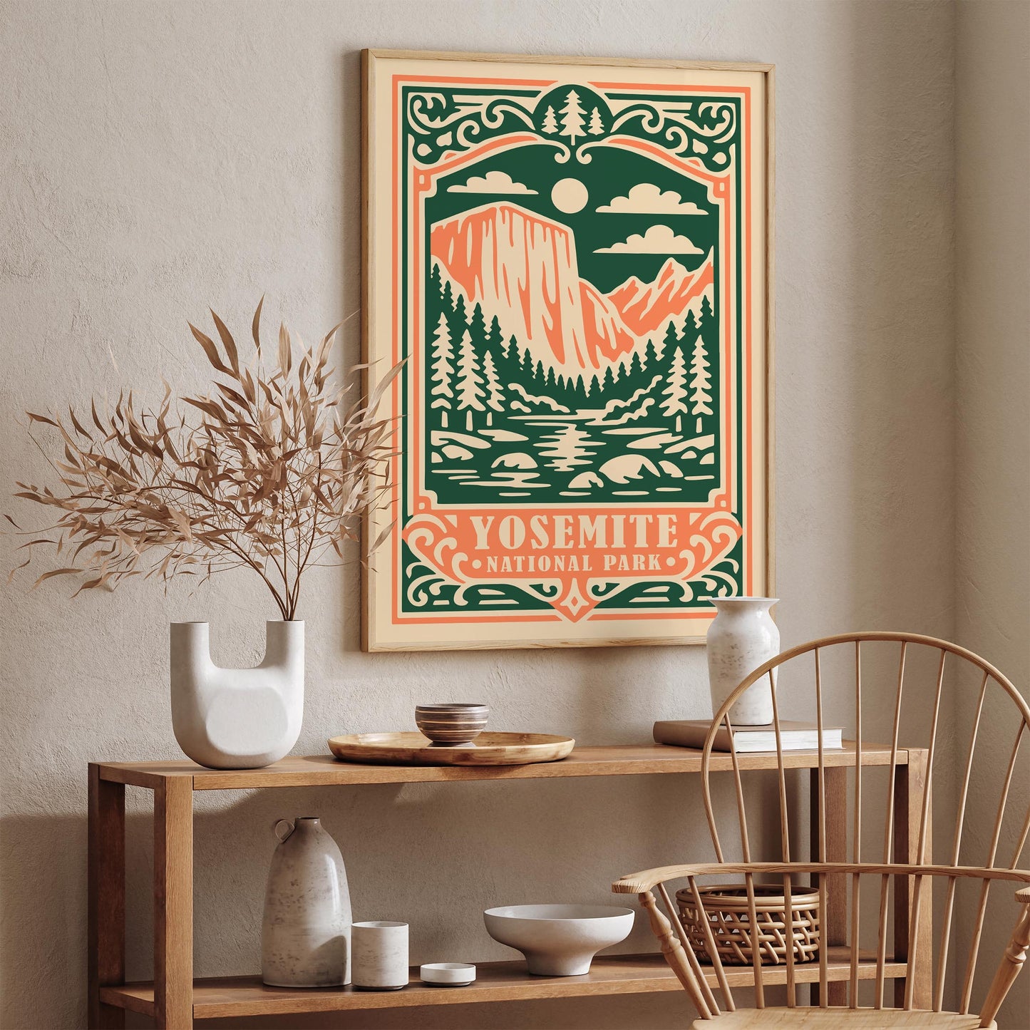 Yosemite National Park Poster - Vintage National Park Wall Art