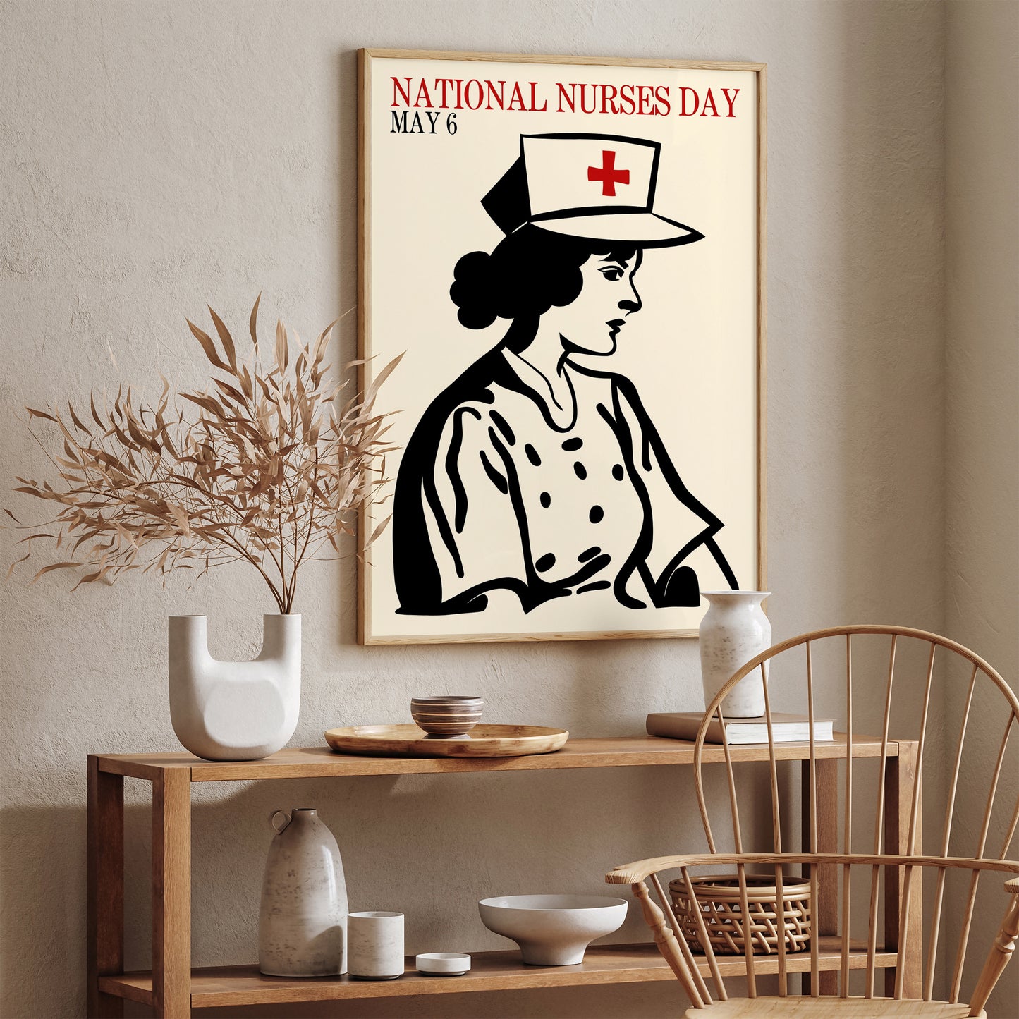 National Nurses Day Vintage Poster