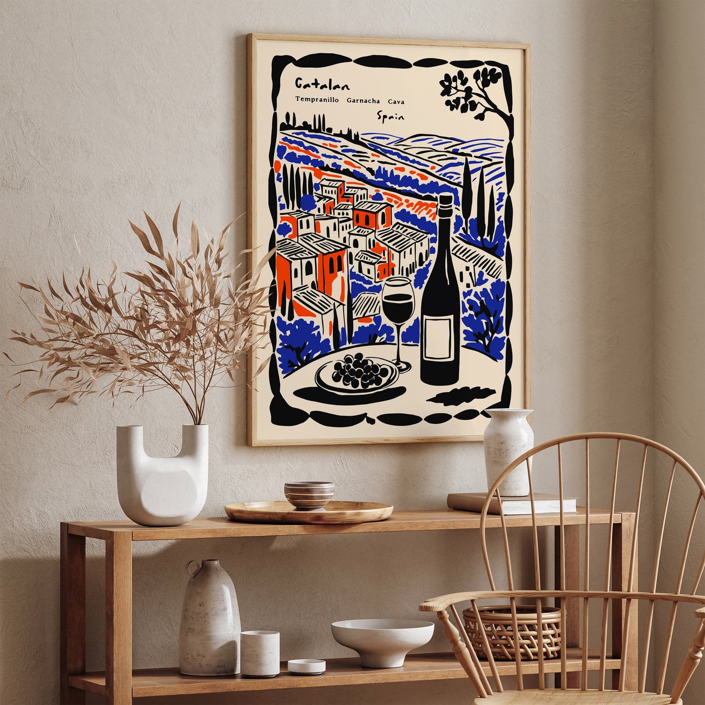 Catalan Spain Wine Art Print