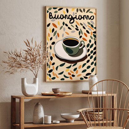 Buongiorno Coffee Art Print