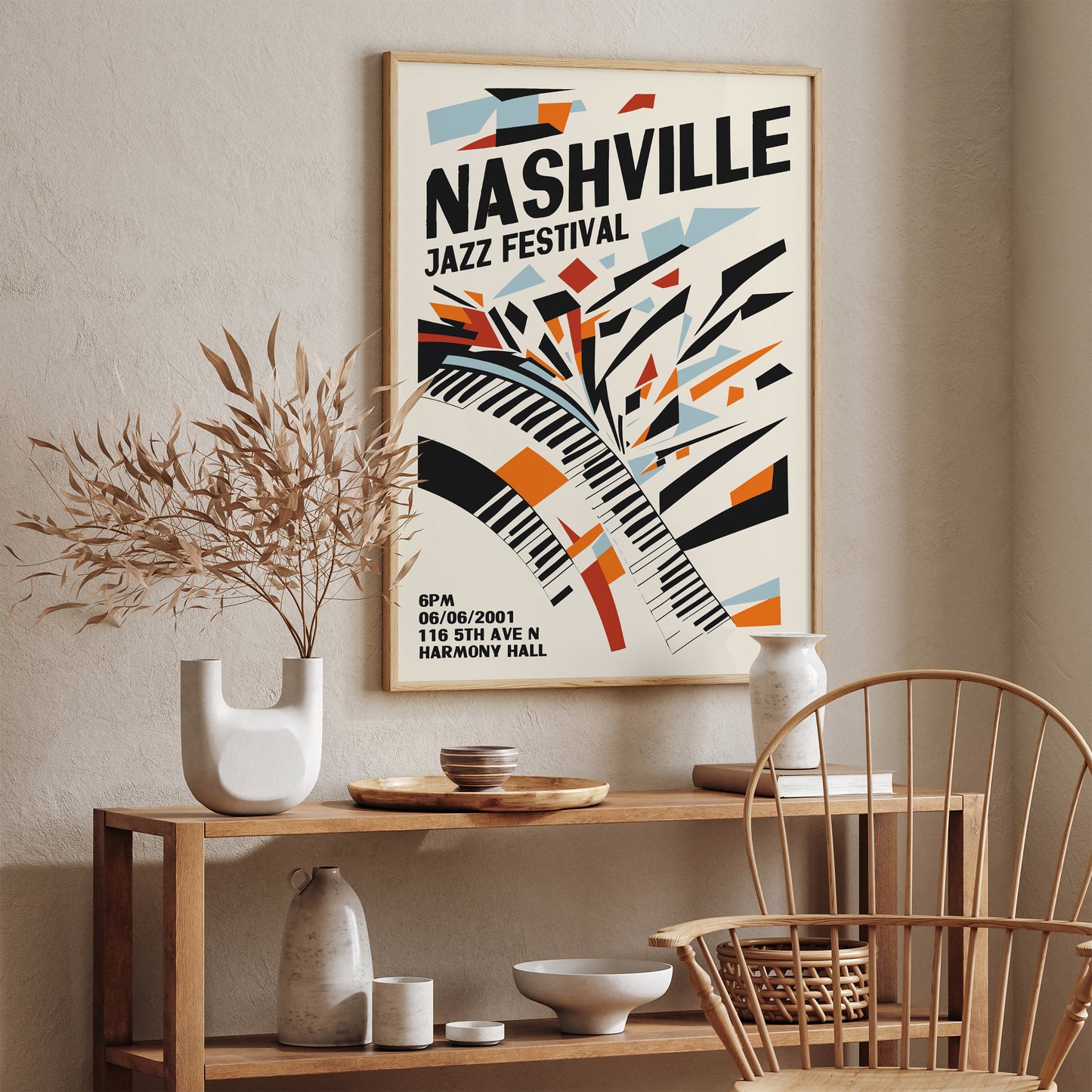 Nashville Jazz Festival Modern Art Print