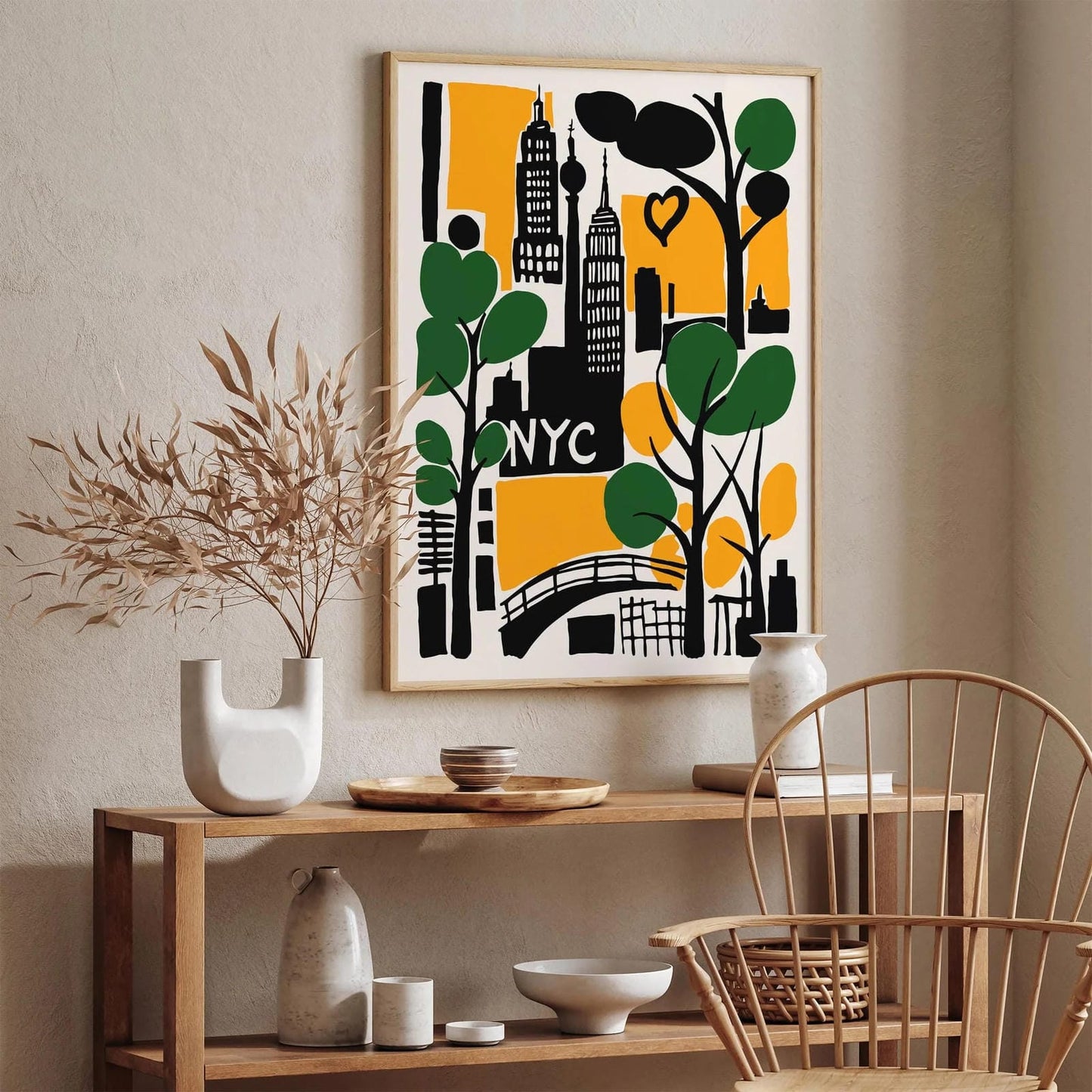 Retro New York City Travel Poster
