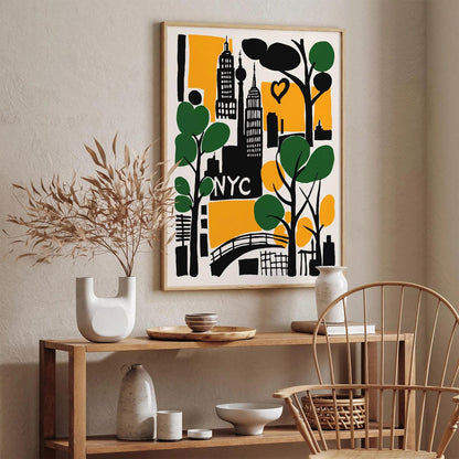 Retro New York City Travel Poster