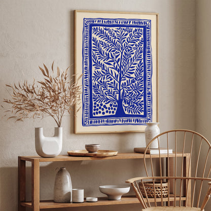 Blue Indigo Tree - Nature Wall Art Print