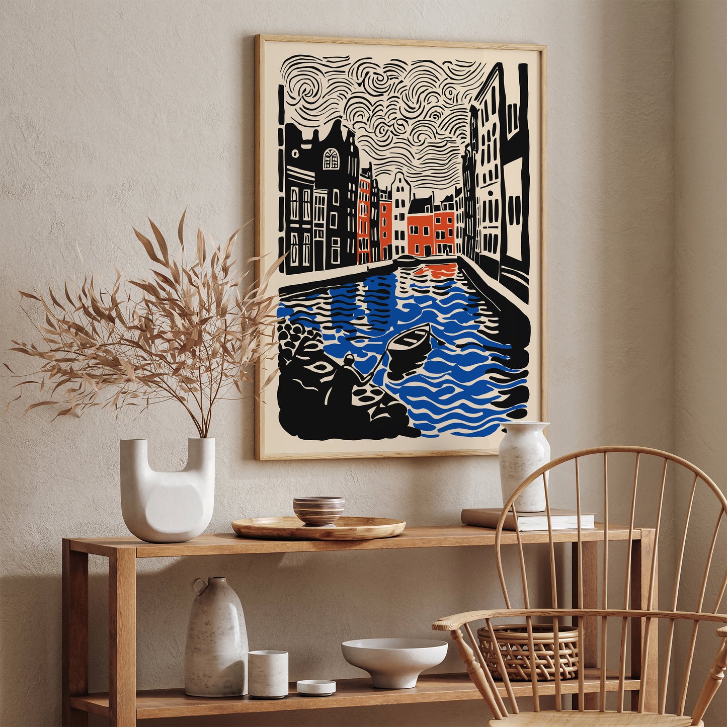 Amsterdam Travel Illustration Art Print