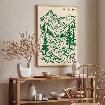 John Muir Trail Poster