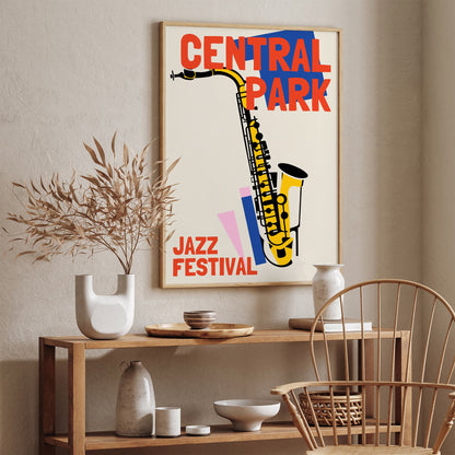 Central Park Jazz Festival Poster