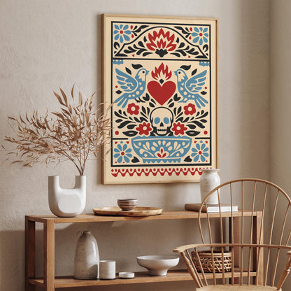 Mexican Folk Art Wall Art Print – Cultural Poster