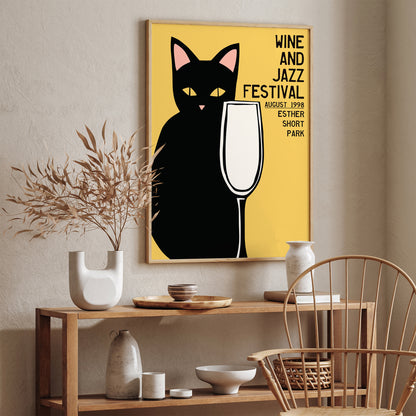 Wine and Jazz Festival 1998 Retro Poster