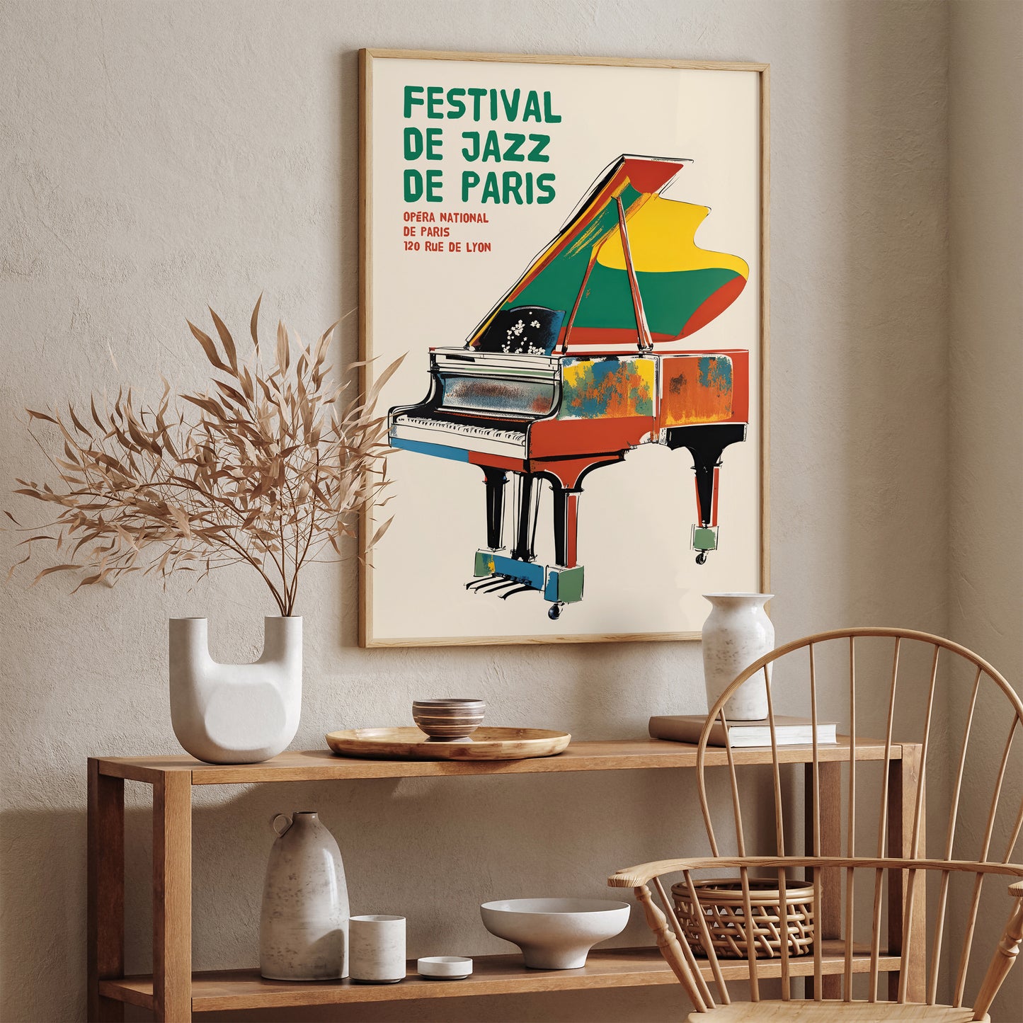 France Jazz Festival Vintage Poster