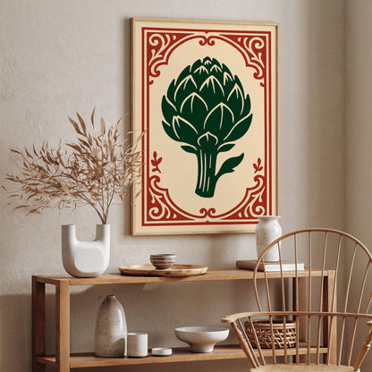 Rococo Artichoke Print - American Kitchen Wall Art