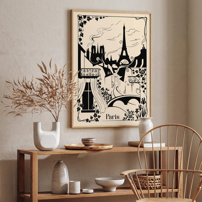 Vintage Paris Sketch Poster