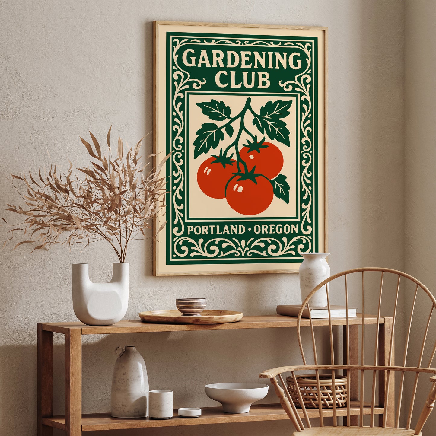 Gardening Club Portland Oregon Poster
