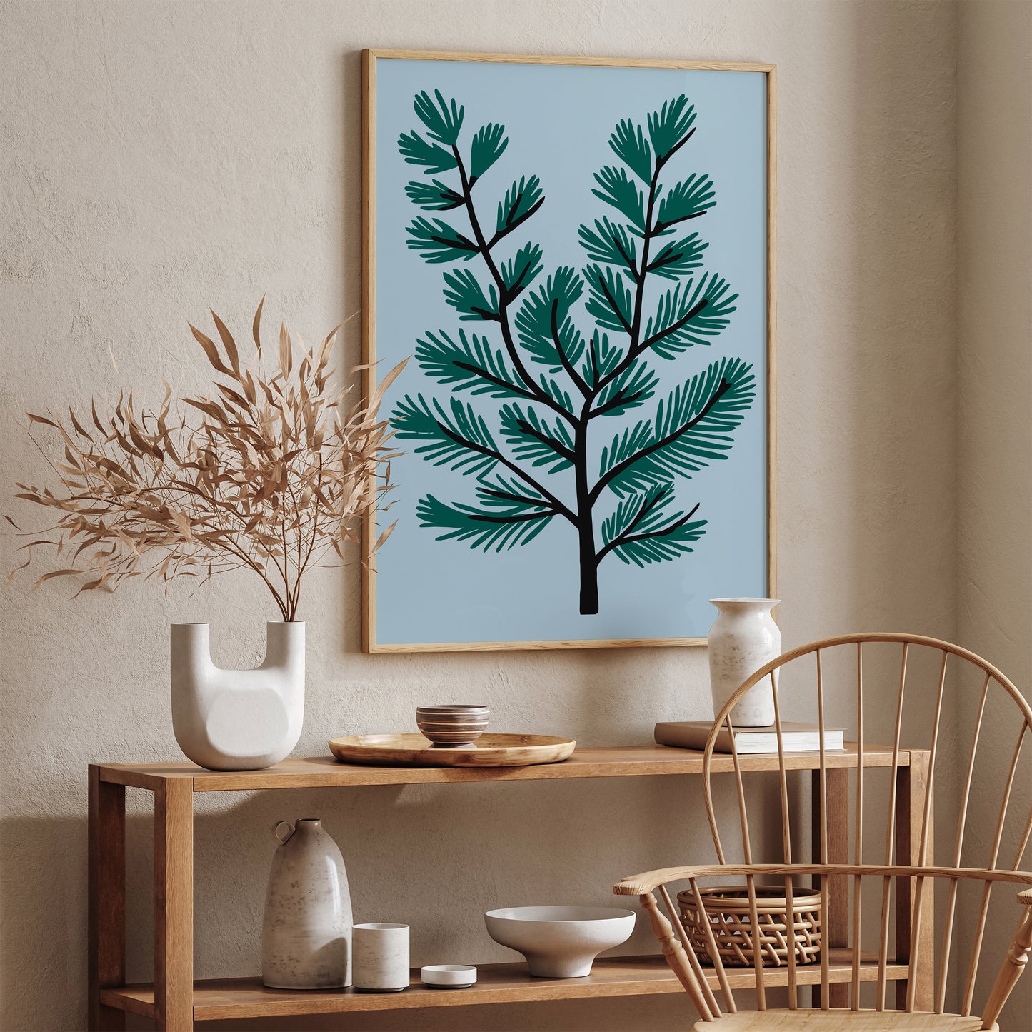 Christmas Tree Branch Art Print