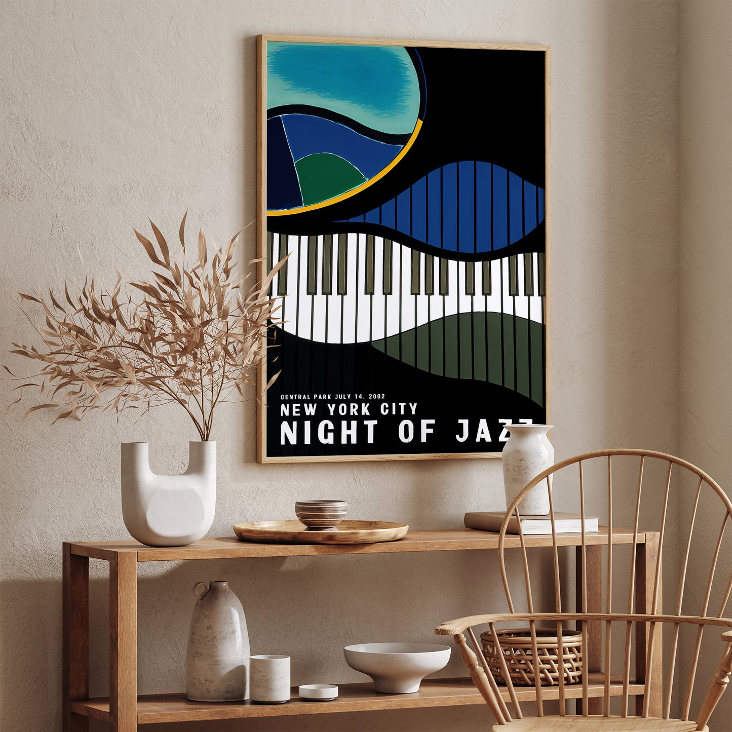 NYC Night of Jazz Retro Poster
