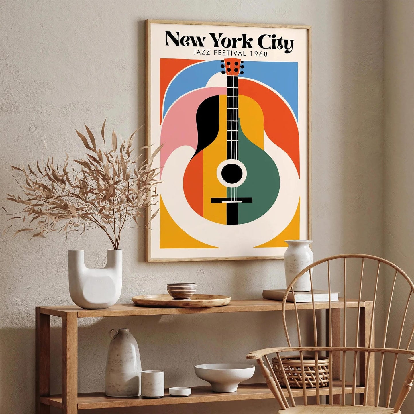 Colorful New York City Jazz Festival Poster