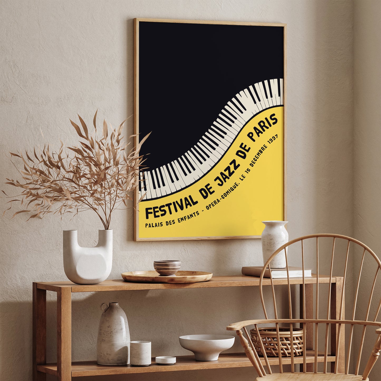 Minimal French Jazz Festival Poster