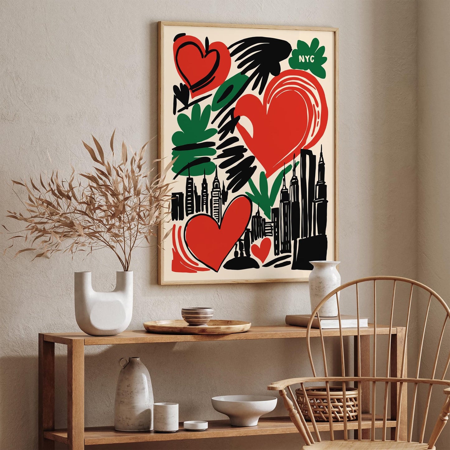 I Love New York Travel Pop Art Poster