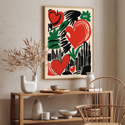 I Love New York Travel Pop Art Poster