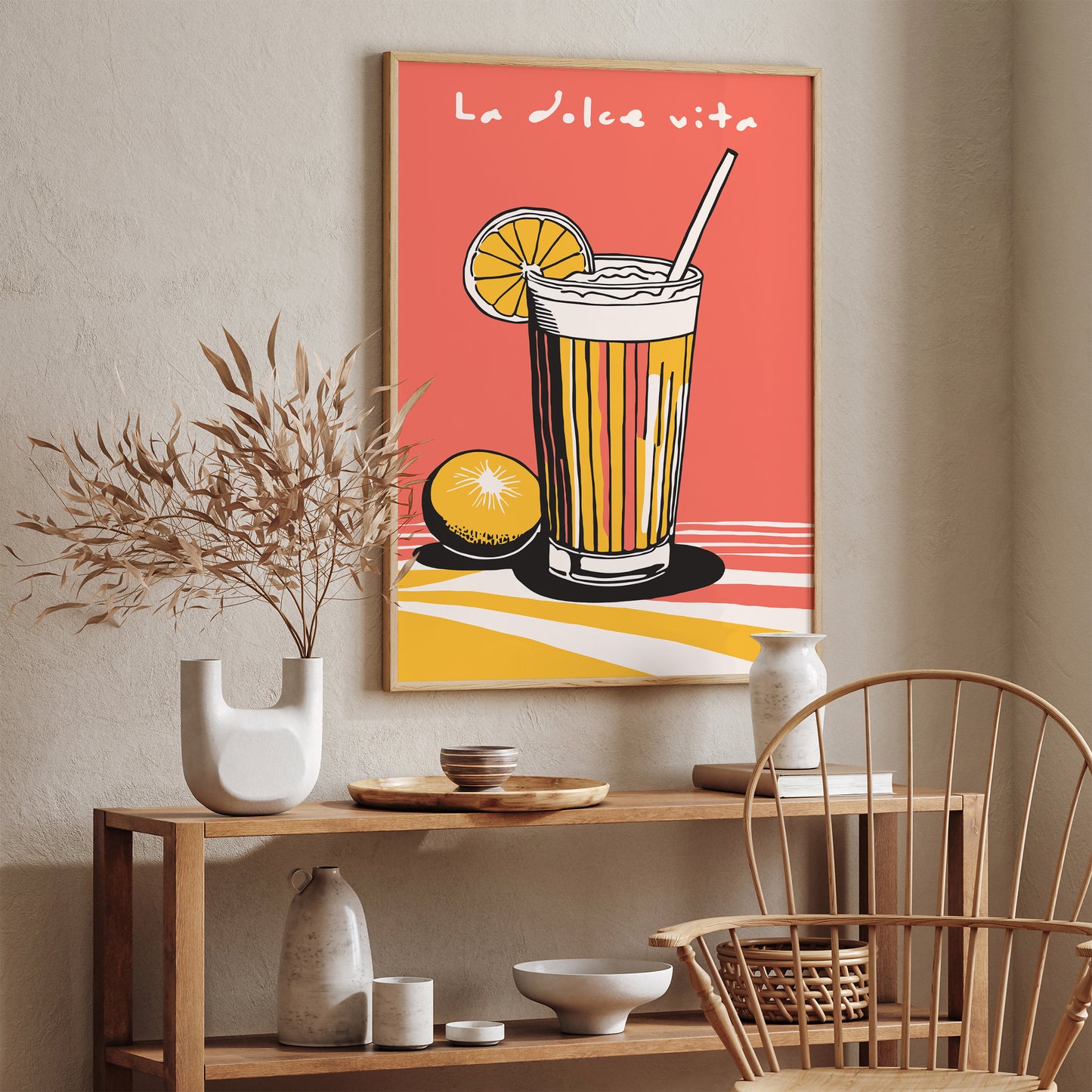 La Dolce Vita, Italian Spritz Summer Art Print