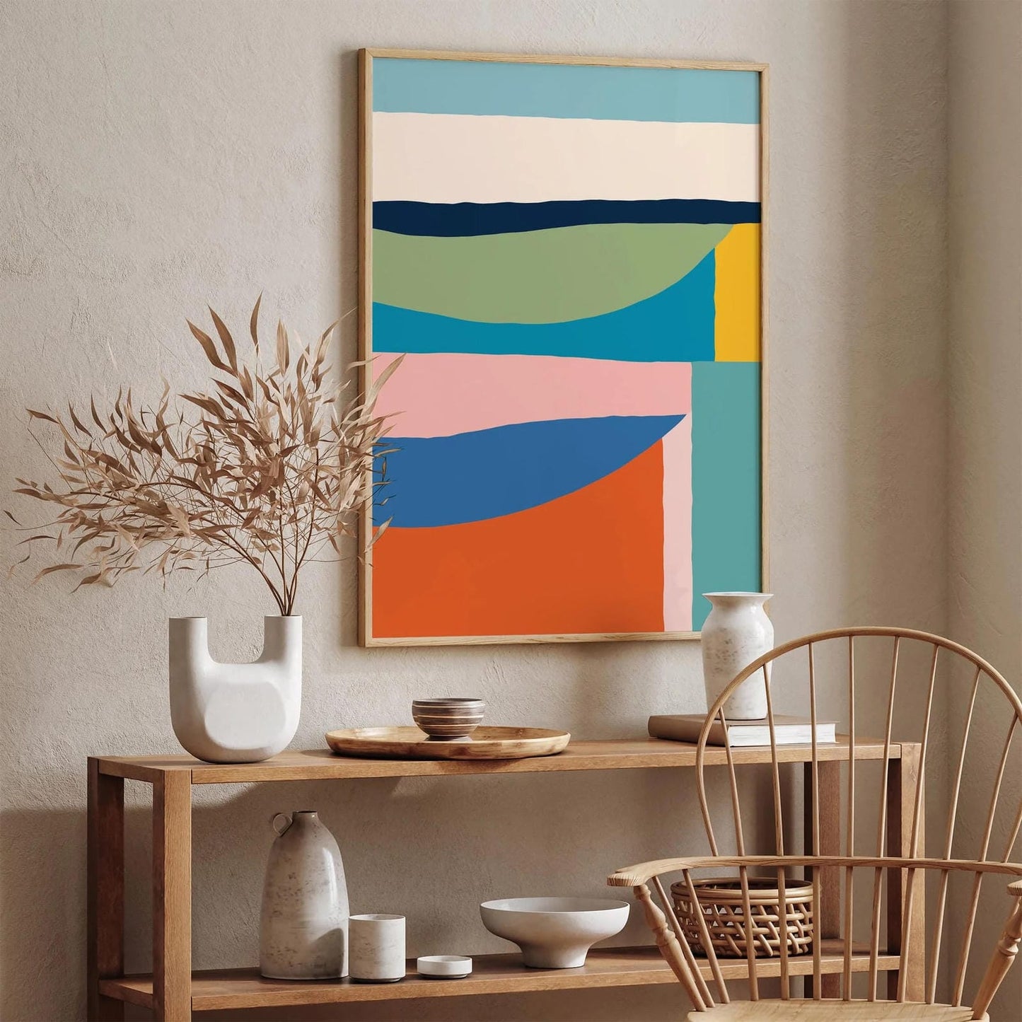 Colorful Abstract Modern Wall Art Print