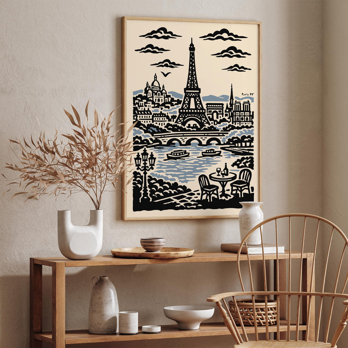 Paris 97 Vintage Travel Poster