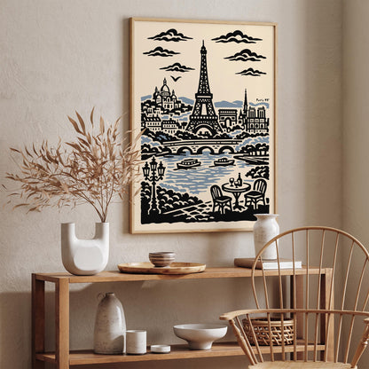 Paris 97 Vintage Travel Poster