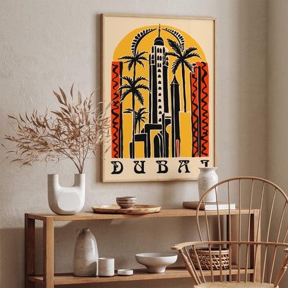 Dubai Eclectic Travel Poster