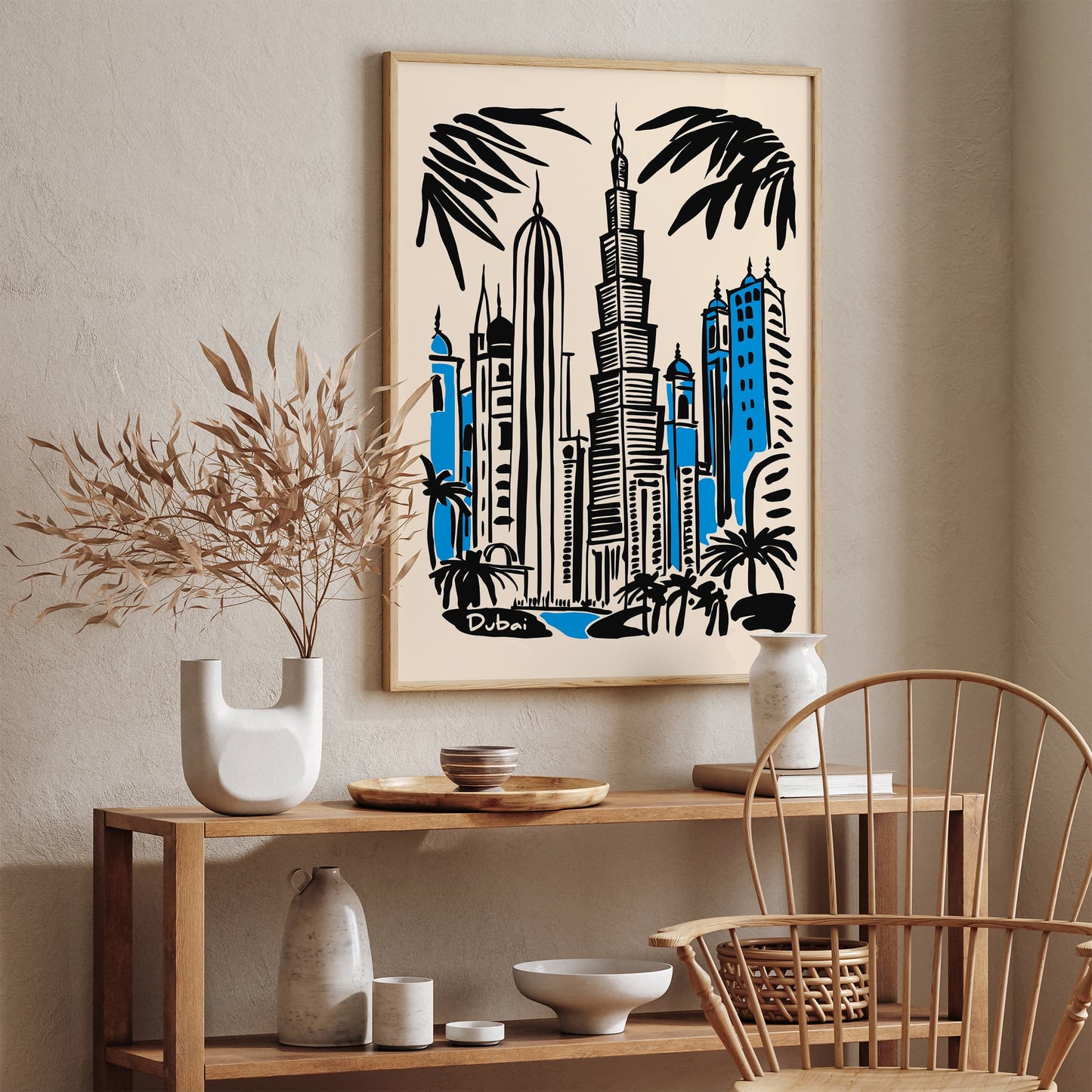 Dubai Travel Cityscape Poster