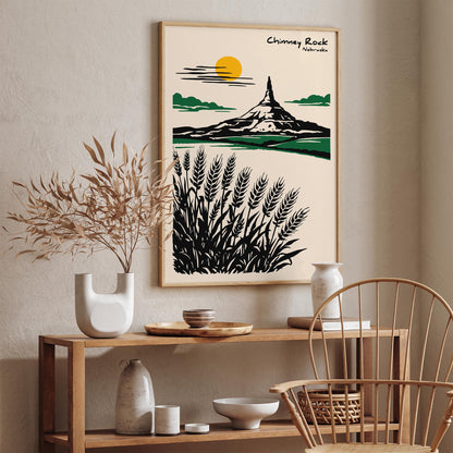 Chimney Rock Nebraska Poster