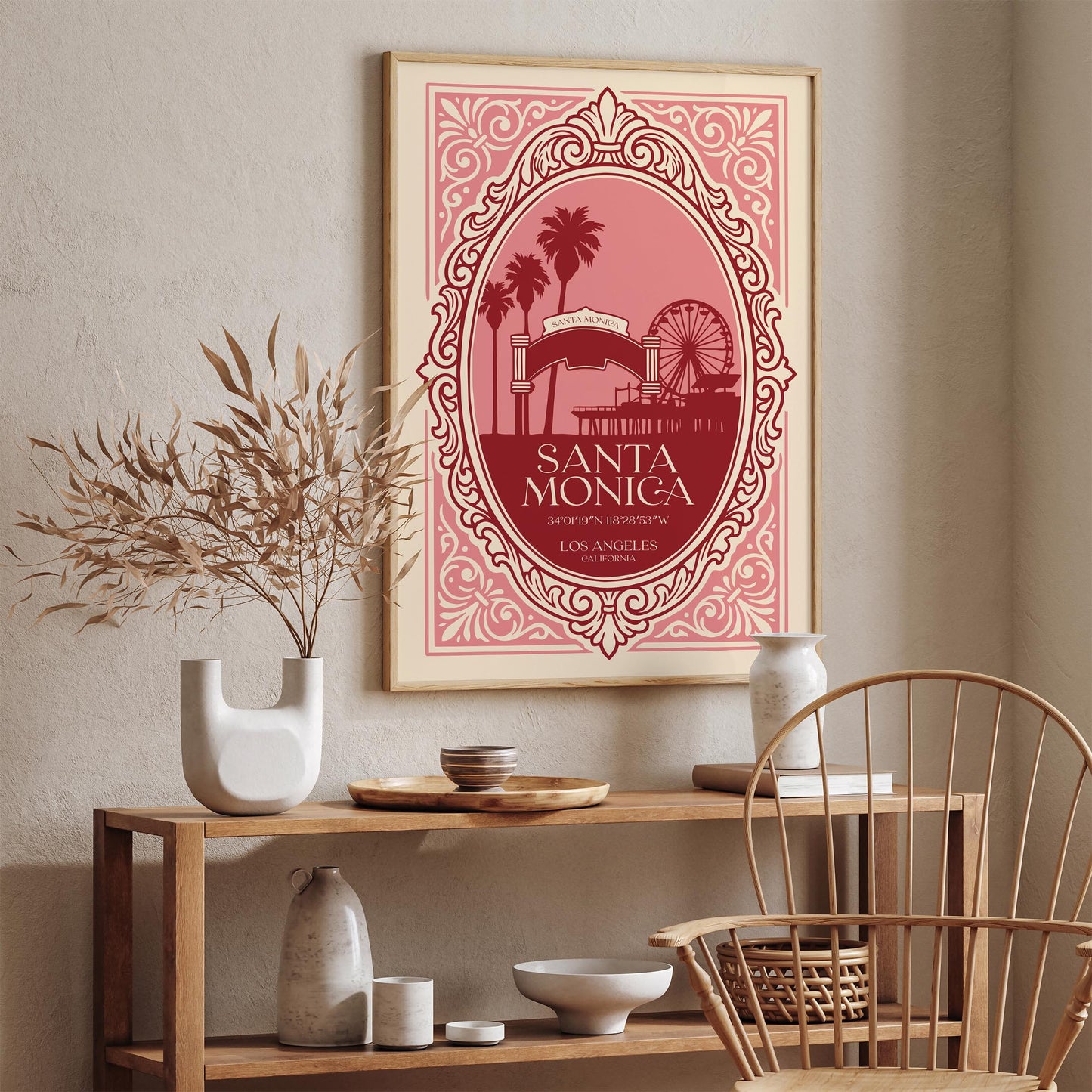 Santa Monica Pier California Poster