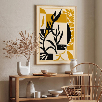 Abstract Nature in Neutral Tones Art Print