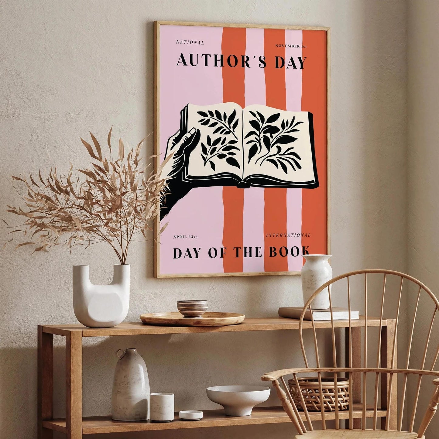 Book Day Poster - Literary Wall Art for Book Lovers