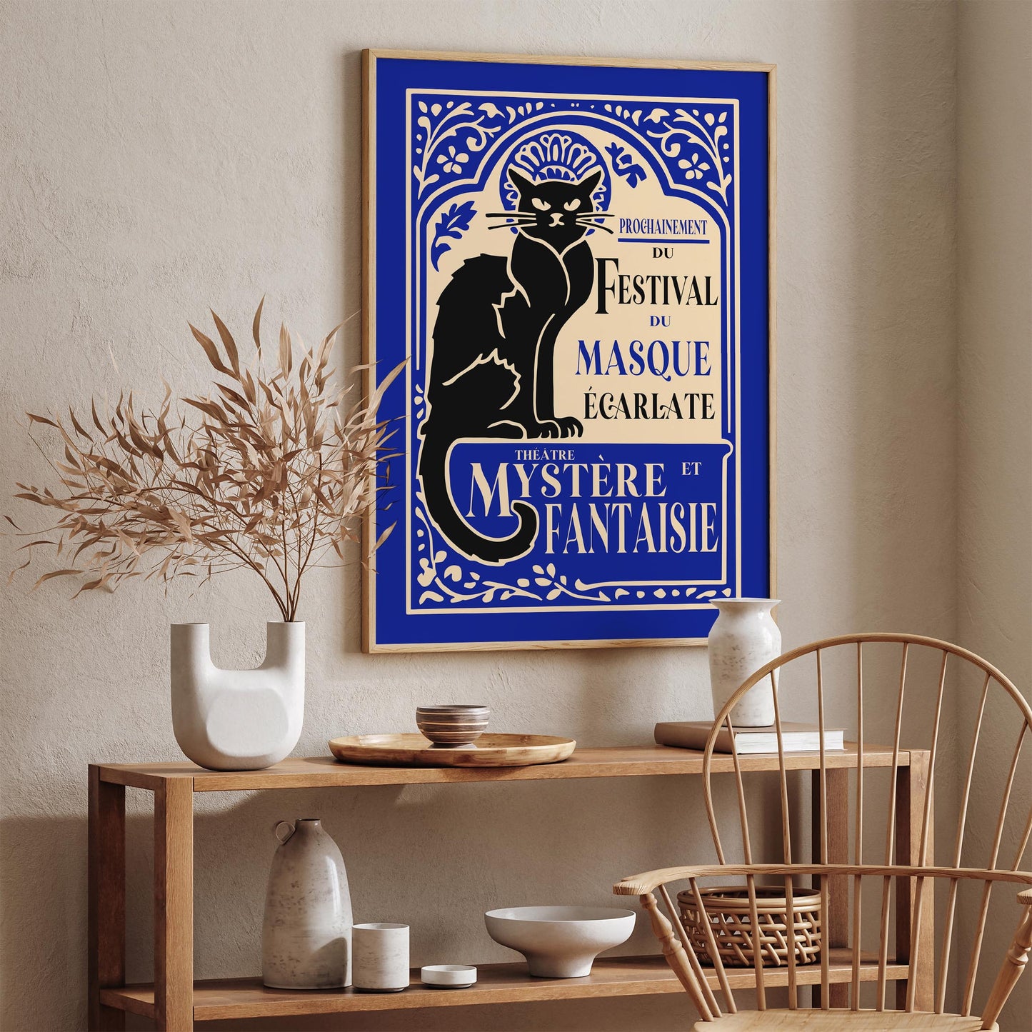 Festival du Masque Vintage Theatre Poster