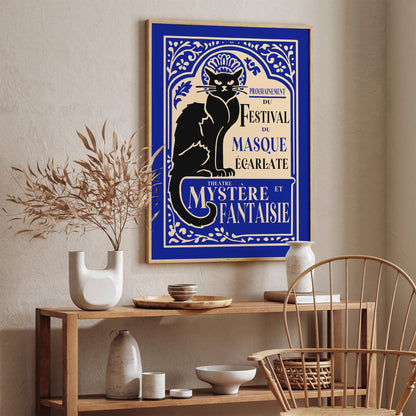Festival du Masque Vintage Theatre Poster