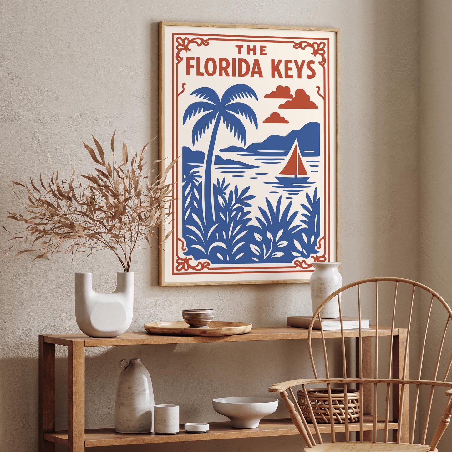 The Florida Keys - Tropical Landscape Wall Art Print