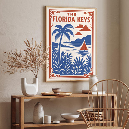 The Florida Keys - Tropical Landscape Wall Art Print