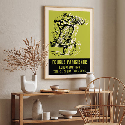 French Horse Racing 1935 Vintage Poster