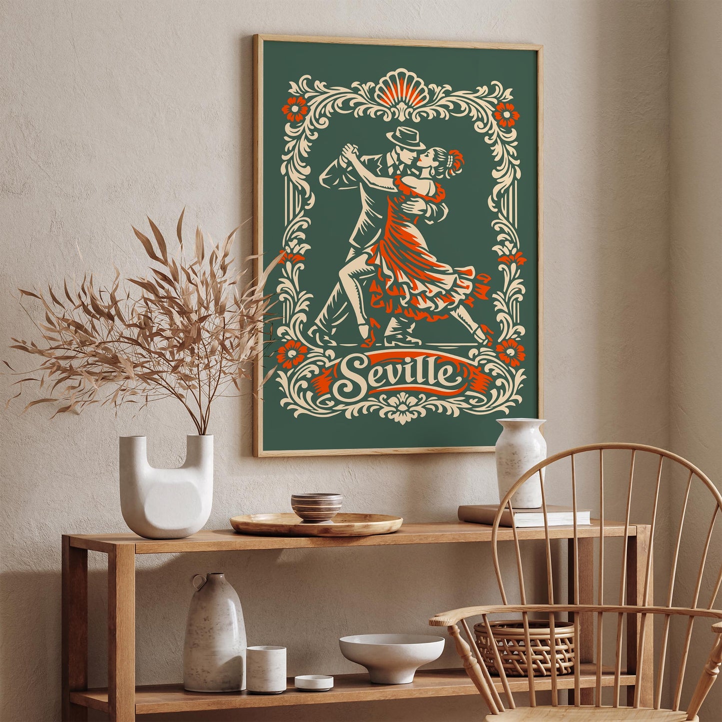 Seville City of Tango Poster Print