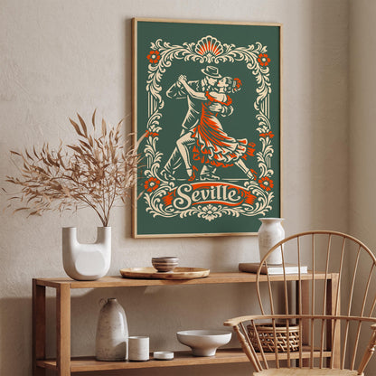 Seville City of Tango Poster Print