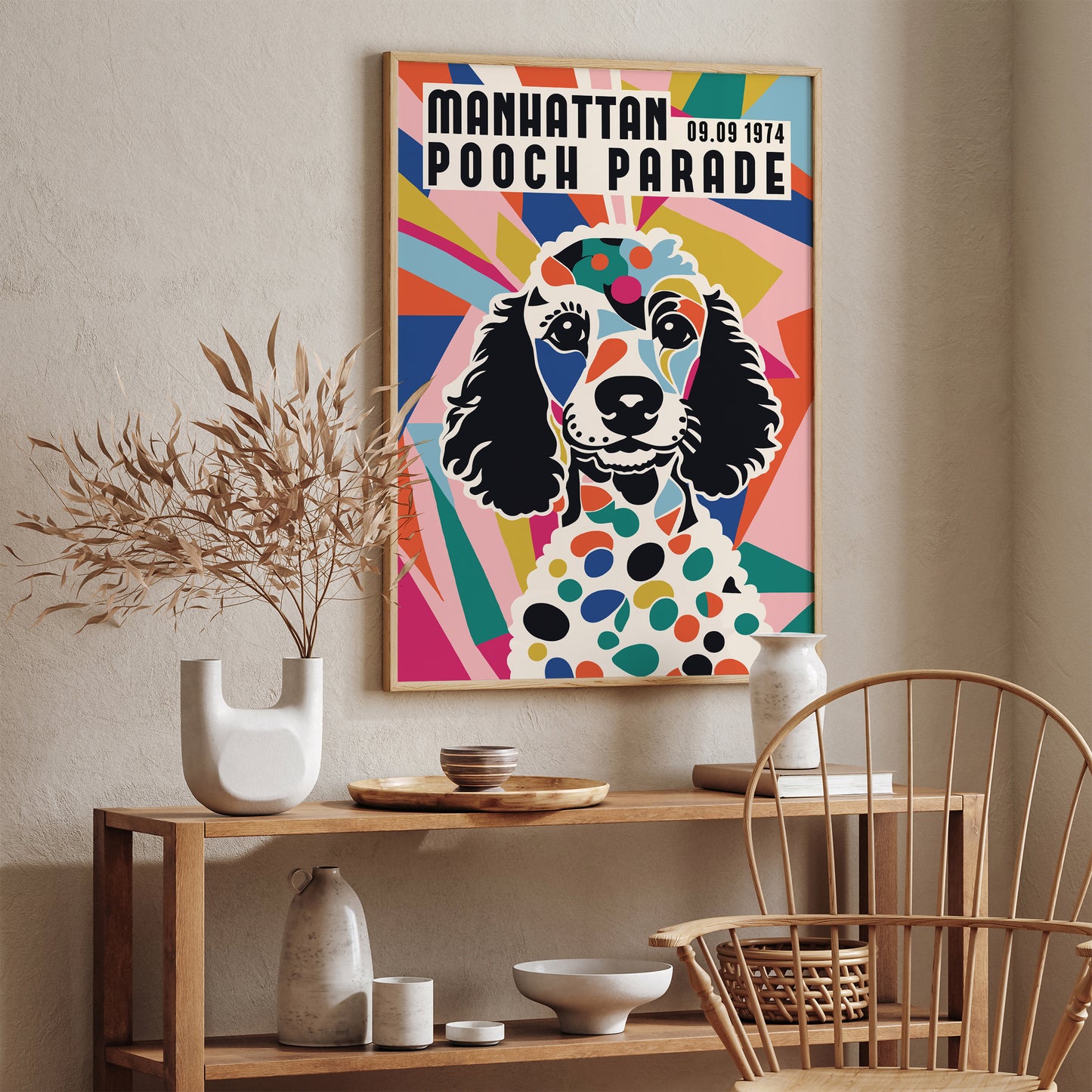 Manhattan Pooch Parade Colorful Poster