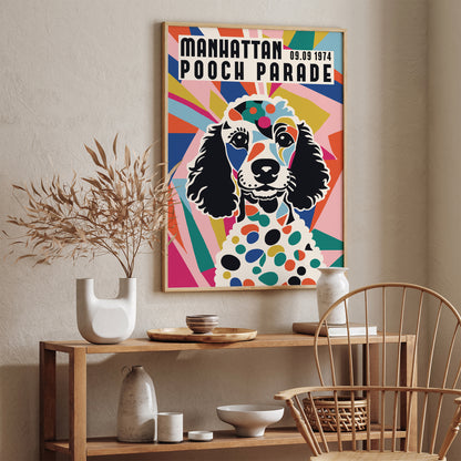 Manhattan Pooch Parade Colorful Poster