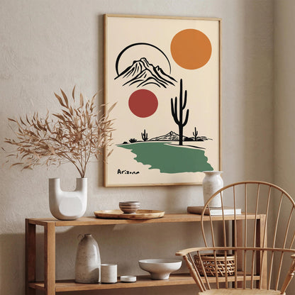 Arizona Minimalist Travel Poster