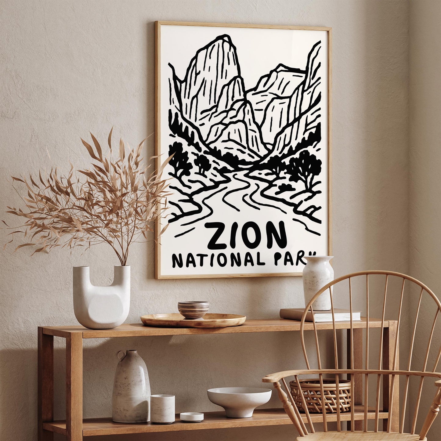 Zion National Park Travel Poster