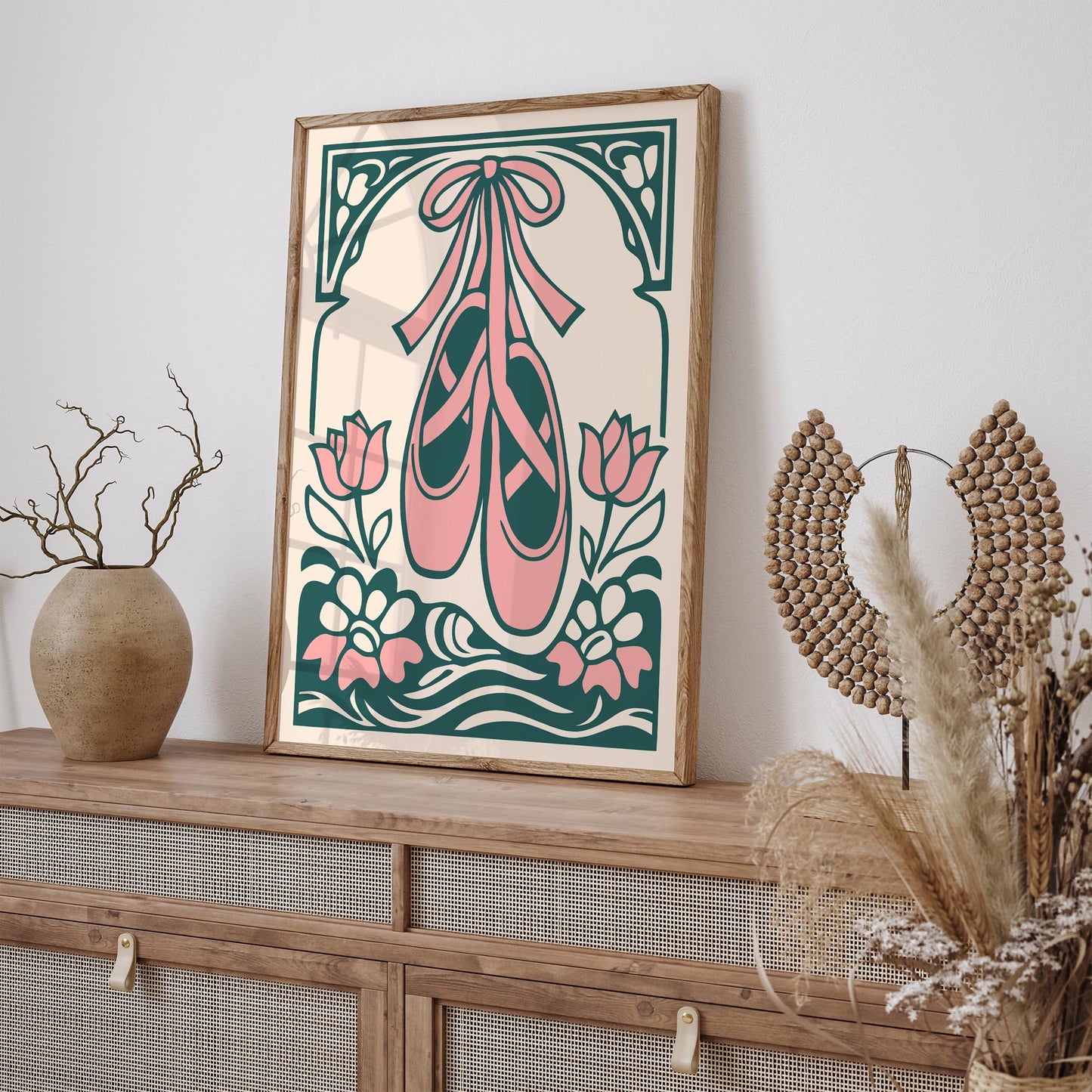 Ballet Shoes Poster Pointe Wall Art Print