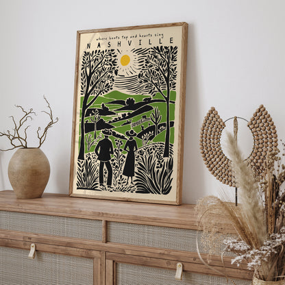 Nashville Travel Poster