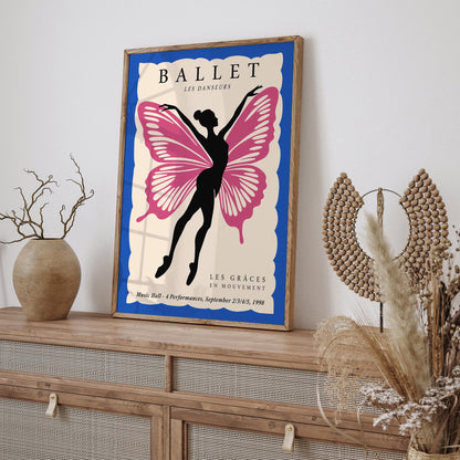 Ballet Butterfly Art Print 2025