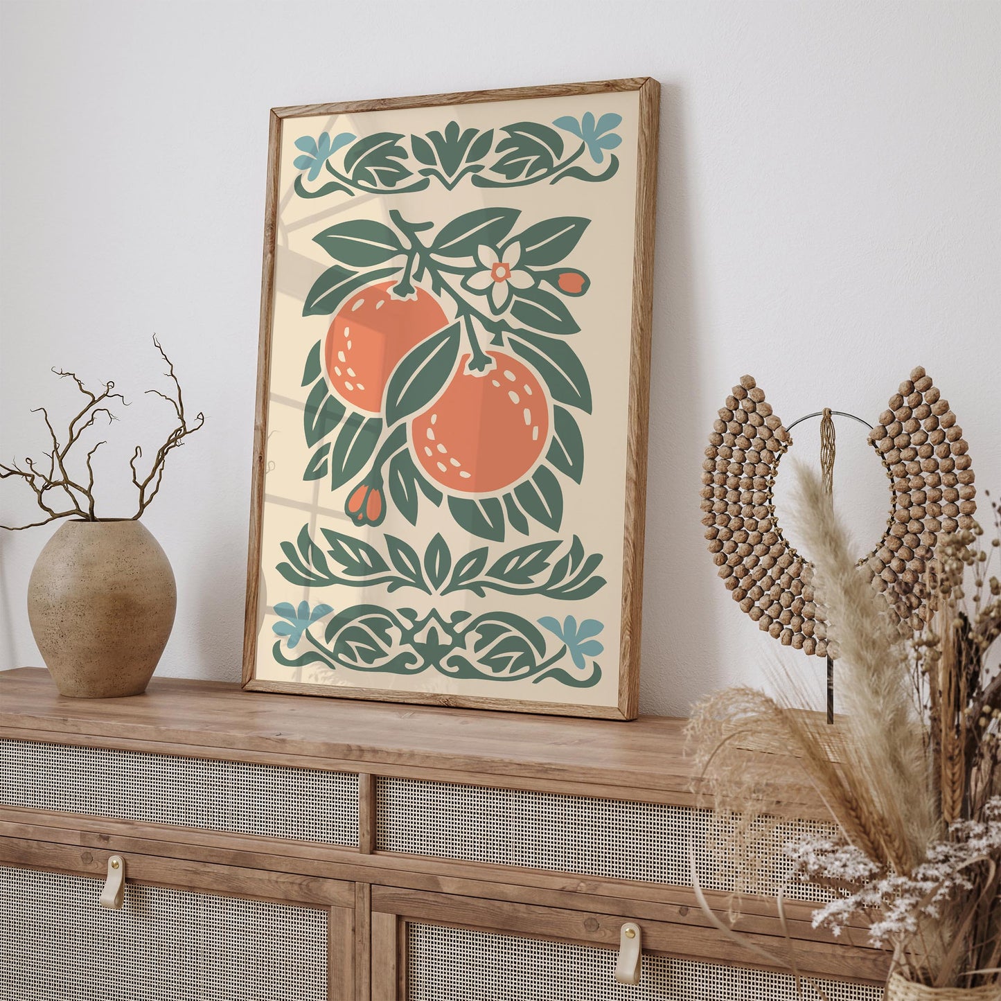 Orange Poster – Retro Kitchen Wall Art