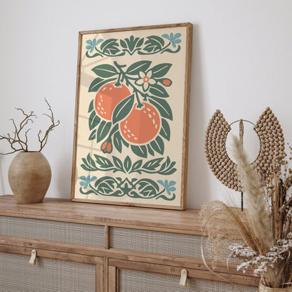 Orange Poster – Retro Kitchen Wall Art