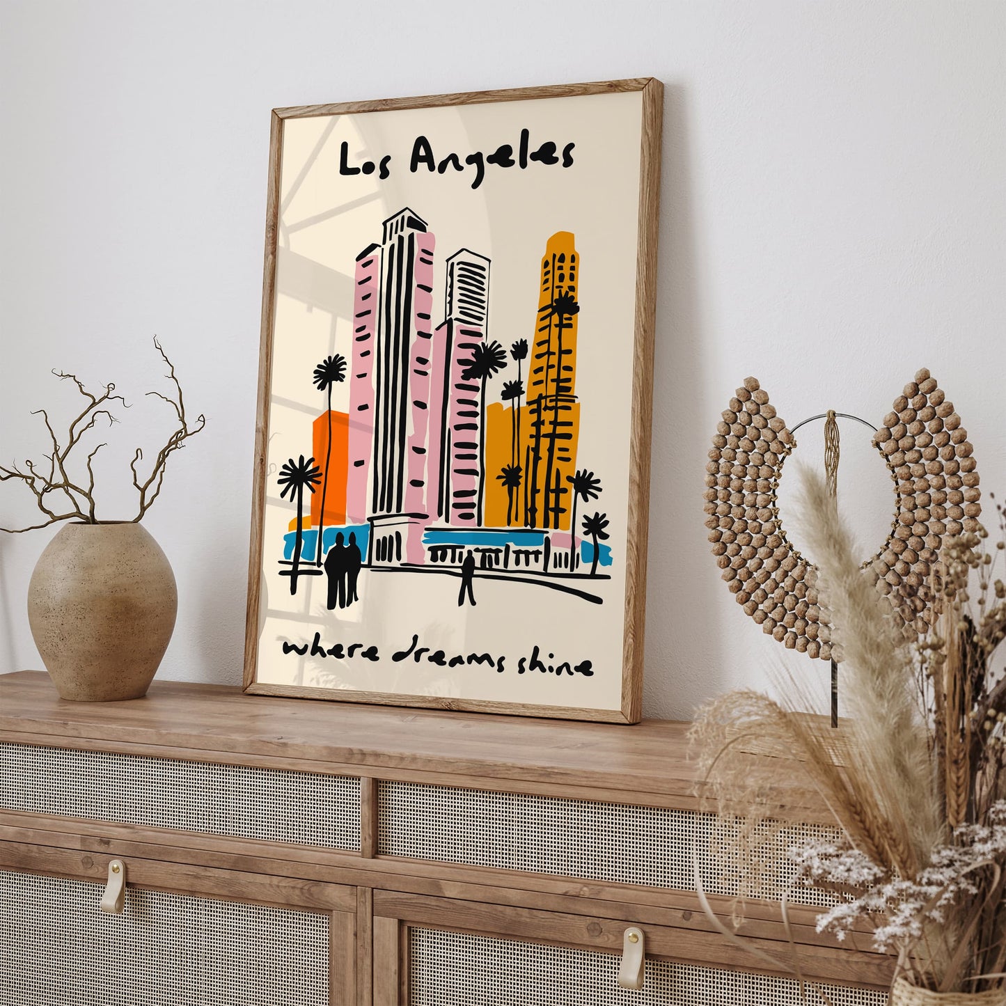 Los Angeles Where Dreams Shine Poster